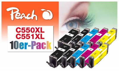 Buy Compatible Canon PGI-550XL Black Ink Cartridges (5 Pack)