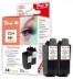 313021 - Peach Twin Pack Ink Cartridges colour, compatible with Canon BCI-24C*2, 6882A002